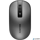 Egér, vezeték nélküli, optikai, tölthető, CANYON "MW-18", grafitszürke