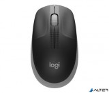 Egér, vezeték nélküli, optikai, USB, LOGITECH, "M190", szürke