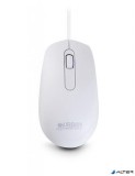 Egér, vezetékes, optikai, közepes méret, USB, URBAN FACTORY 'Free Color', fehér