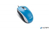 Egér, vezetékes, optikai, normál méret, USB, GENIUS 'DX-120', kék