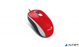 Egér, vezetékes, optikai, normál méret, USB, GENIUS 'DX-120', piros