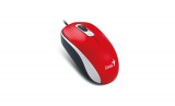Egér, vezetékes, optikai, normál méret, USB, GENIUS DX-120, piros (GEEDX120R)