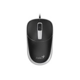 Egér, vezetékes, optikai, normál méret, USB, GENIUS DX-123, fekete-szürke (GEEDX123BG)