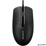 Egér, vezetékes, optikai, USB, CANYON "M-5", fekete
