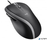 Egér, vezetékes, optikai, USB, normál méret, LOGITECH, "M500S", fekete