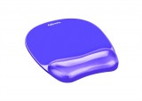 Egéralátét csuklótámasszal, géltöltésű, FELLOWES Crystal™ Gel, lila (IFW91441)
