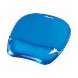 Egérpad csuklótámasszal, géltöltésû, Fellowes® Crystal Gel, kék