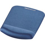Egérpad csuklótámasszal, habtöltésû, Fellowes® PlushTouch, kék