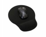 Egérpad zselés csuklótámasszal, fekete