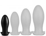 EggPlay Plug drakar egg s – prémium anális tojás fekete 10 x 4,5 cm