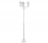 EGLO 22996 Kültéri álló E27 3x60W m:192cm d:55cm alumínium öntvény fehér, átlátszó üveg IP33 Laterna 5