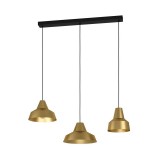 Eglo 390016 Savarna több ágú függeszték, 3db csiszolt lámpaburával, réz, E27 foglalattal, max. 3x40W, IP20