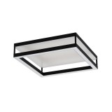 Eglo 390018 Macellara mennyezeti lámpa, fekete, 2400;1480 lm, 2700K-6500K szabályozható, beépített LED, 2x9,5W;4x2,6W, IP20