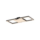 Eglo 390019 Macellara mennyezeti lámpa, fekete, 1920;1460 lm, 2700K-6500K szabályozható, beépített LED, 4x3,8W;2x5,5W, IP20