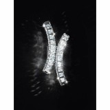 Eglo 39004 Toneria fali lámpa, kristály, króm, 1200 lm, 4000K természetes fehér, beépített LED, 12W, IP20