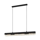 Eglo 390059 Alfonsine 1 ágú függeszték, sárgaréz fém ráccsal, fekete, E27 foglalattal, max. 4x40W, IP20