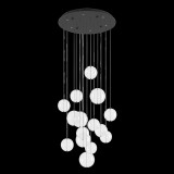 Eglo 390333 Espardello függeszték, fekete, 3060 lm, 3000K melegfehér, beépített LED, 6x5,4W, IP20