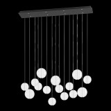 Eglo 390334 Espardello függeszték, fekete, 4080 lm, 3000K melegfehér, beépített LED, 8x5,4W, IP20