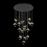 Eglo 390341 Dracera függeszték, arany, 4760 lm, 3000K melegfehér, beépített LED, 17x2,3W, IP20