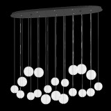 Eglo 390344 Espardello függeszték, fekete, 4080 lm, 3000K melegfehér, beépített LED, 8x5,4W, IP20