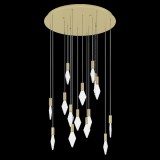 Eglo 390361 Mirador függeszték, arany, 5440 lm, 3000K melegfehér, beépített LED, 16x3,3W, IP20