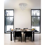 Eglo 39245 Pianopoli mennyezeti lámpa, kristály, króm, 3600 lm, 3000K melegfehér, beépített LED, 15x1,8W, IP20