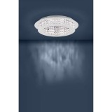 Eglo 39401 Principe mennyezeti lámpa, kristály, króm, 3800 lm, 3000K melegfehér, beépített LED, 10x3,15W, IP20