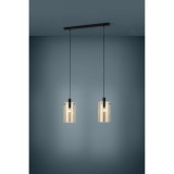 Eglo 39538 Polverara több ágú függeszték, mattított üvegburával, bézs, E27 foglalattal, max. 2x40W, IP20
