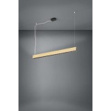Eglo 39718 Termini 1 1 ágú függeszték, fa hatás, barna, 3700;1700 lm, 3000K melegfehér, beépített LED, 31,5W+15,5W, IP20