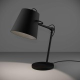 Eglo 39866 Granadillos asztali lámpa, textil burával, állítható, zsinórkapcsolóval, fekete, E27 foglalattal, max. 1x40W