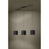 Eglo 39886 Balnario több ágú függeszték, 3db lámpafejjel, fekete, E27 foglalattal, max. 3x40W, IP20