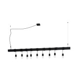 Eglo 39939 Townshend-B több ágú függeszték, 9db foglalattal, fém lámpatesttel, fekete, E27 foglalattal, max. 9x40W, IP20