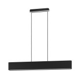 Eglo 39967 Savazza 1 ágú függeszték, textil burával, ezüst részletekkel, fekete, E27 foglalattal, max. 4x10W, IP20