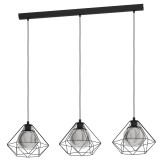 Eglo 43483 Vernham több ágú függeszték, fekete, E27 foglalattal, max. 3x40W, IP20