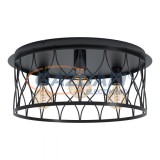 EGLO 43553 mennyezeti lámpa E27 3x40W fekete Giltspur