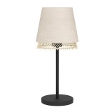 Eglo 43977 Tabley asztali lámpa, fekete, E27 foglalattal, max. 1x40W, IP20