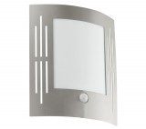EGLO 88144 Kültéri fali 1*60W E27 szenzoros nemesacél City