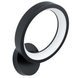 Eglo 900069 Marghera-Z fali lámpa, fekete, 1900 lm, 2700K-6500K szabályozható, beépített LED, 16W, IP20