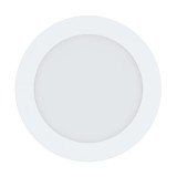 Eglo 900102 Fueva-Z LED panel, süllyesztett, 16,5cm átmérő, fehér, kör, 1250 lm, 2700K-6500K szabályozható, beépített LED, 10,8W, IP20, IP44, 165mm átmérő