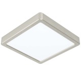 Eglo 900115 Fueva-Z LED panel, falon kívüli, 21 x 21cm, nikkel, szögletes, 2100 lm, 2700K-6500K szabályozható, beépített LED, 16,5W, IP44, 210x210 mm