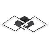 Eglo 900316 Paranday-Z mennyezeti lámpa, 2700K-6500K, fekete, 2500 lm, 3000K-6500K szabályozható, beépített LED, 21,5W, IP20