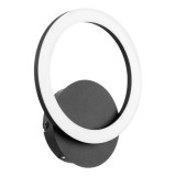 Eglo 900324 Parrapos-Z fali lámpa, 2700K-6500K, fekete, 850 lm, 3000K-6500K szabályozható, beépített LED, 12W, IP20