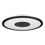 Eglo 900558 Marmorata mennyezeti lámpa, fekete, 2300;1100 lm, 3000K melegfehér, beépített LED, 18W+9W, IP20