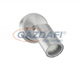 EGLO 93268 Kültéri LED fali GU10 1x50W d:6,5cm nemesacél, üveg IP44 Stockholm 1