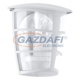 EGLO 93403 Kültéri fali E27 1x60W 18*20*12cm alumínium öntvény fehér, átlátszó műanyag IP44 Aloria