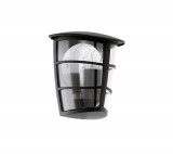 EGLO 93407 Kültéri fali E27 1x60W 18*20*12cm alumínium öntvény fekete, átlátszó műanyag IP44 Aloria