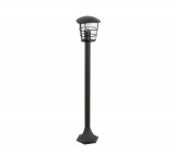 EGLO 93408 Kültéri álló E27 1x60W 17*17*94cm alumínium öntvény fekete, átlátszó műanyag IP44 Aloria