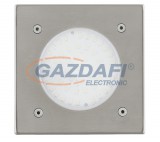 EGLO 93481 Kültéri LED talajba építhető 1x2,5W 180lm szögletes 10,2*10,2cm nemesacél, átlátszó üveg IP65 Lamedo