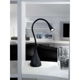 Eglo 94677 Snapora asztali lámpa, íróasztalra, flexibilis, fekete, 330 lm, 3000K melegfehér, beépített LED, 3,5W, IP20