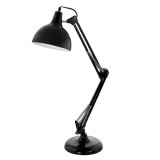 Eglo 94697 Borgillio asztali lámpa, fekete, E27 foglalattal, max. 1x40W, IP20